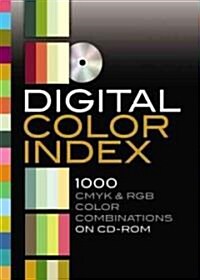 [중고] Digital Color Index: 1000 CMYK & RGB Color Combinations [With CDROM] (Paperback, Green)