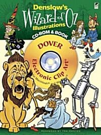 Denslows Wizard of Oz Illustrations [With CDROM] (Paperback, Green)