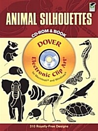 [중고] Animal Silhouettes [With CDROM] (Paperback)