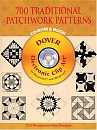 700 Traditional Patchwork Patterns (CD-ROM, Paperback)