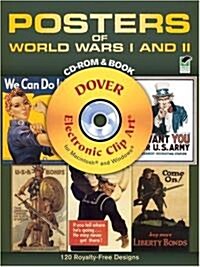 [중고] Posters of World Wars I and II CD-ROM and Book [With CDROM] (Paperback)