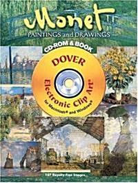 Monet Paintings and Drawings CD-ROM and Book [With CDROM] (Paperback)