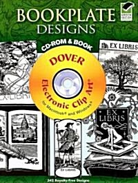 Bookplate Designs [With CDROM] (Paperback, Green)