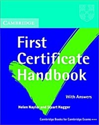 [중고] Cambridge First Certificate Handbook With Answers (Paperback)
