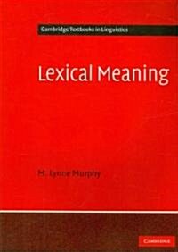 Lexical Meaning (Paperback)