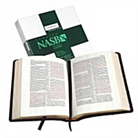 NASB Wide Margin Reference Bible, Black Edge-lined Goatskin Leather, Red-letter Text, NS746:XRME (Leather Binding)