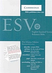 ESV Pitt Minion Reference Bible, Black Goatskin Leather, Red-letter Text, ES446:XR (Leather Binding)