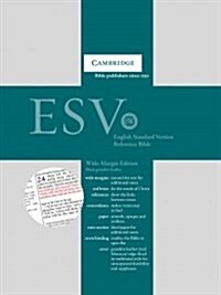 ESV Wide Margin Reference Bible, Black Edge-lined Goatskin Leather, Red-letter Text, ES746:XRME (Leather Binding)