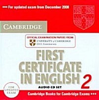 Cambridge First Certificate in English 2 for Updated Exam Audio CDs (2) : Official Examination Papers from University of Cambridge ESOL Examinations (CD-Audio)
