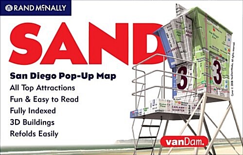 Rand McNally San Diego Pop-Up Map (Folded)