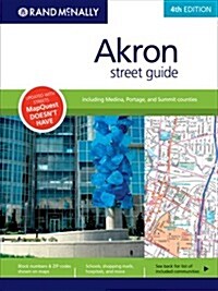 Rand McNally Akron Street Guide (Spiral, 4)