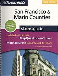 The Thomas Guide San Francisco & Marin Counties Streetguide (Paperback, 52th, Spiral)