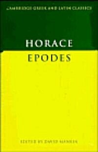 Horace: Epodes (Hardcover)