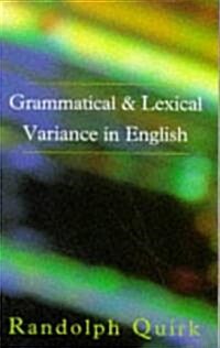 Grammatical and Lexical Variance in English (Paperback)