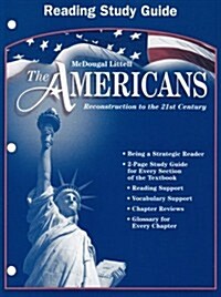 The Americans: Reading Study Guide Grades 9-12 Reconstruction to the 21st Century (Paperback)