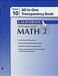 California Math Course 2 All-In-One Transparency Book, Chapter 10 [With Transparency(s)] (Paperback)