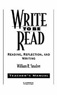 Write to Be Read (Paperback, TEACHER)