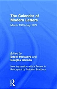 Calendar Modern Letts 4v Cb : Cal of Modern Letters (Hardcover)