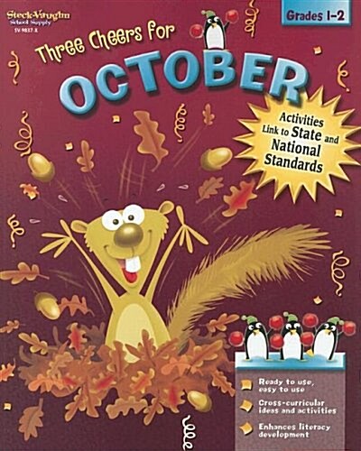 Three Cheers for October: Grades 1-2 (Paperback)