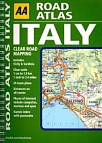 AA Road Atlas Italy (Spiral, 4, Revised)