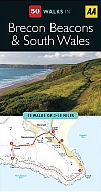 Aa 50 Walks in Brecon Beacons & South Wales (Paperback, 2nd)