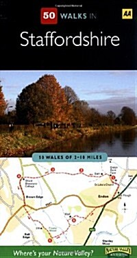 50 Walks in Staffordshire: 50 Walks of 2-10 Miles (Paperback)