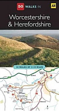 50 Walks in Herefordshire & Worcestershire: 50 Walks of 2-10 Miles (Paperback)