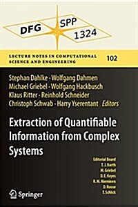 Extraction of Quantifiable Information from Complex Systems (Paperback, Softcover Repri)