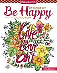 Kc Doodle Art Be Happy Coloring Book (Paperback)