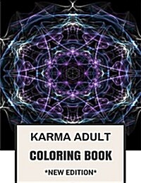 Karma Adult Coloring Book: Fairness and Justice Mandala Yin Yang Balance Inspired Adult Coloring Book (Paperback)