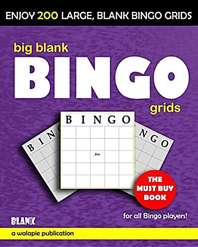 Big Blank Bingo Grids (Paperback)