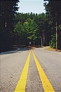 Yellow Lines on the Road Journal: 150 Page Lined Notebook/Diary (Paperback)