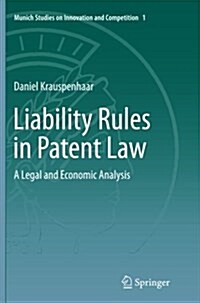 Liability Rules in Patent Law: A Legal and Economic Analysis (Paperback, Softcover Repri)