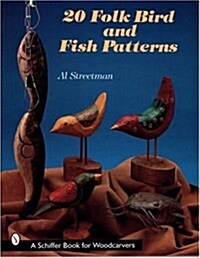 20 Folk Bird & Fish Patterns (Paperback)