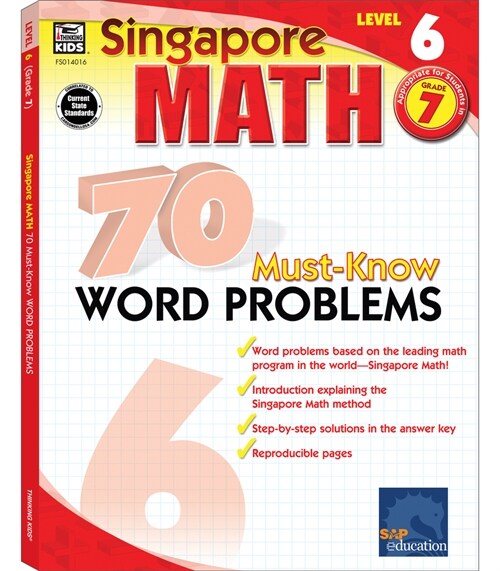 70 Must-Know Word Problems, Grade 7: Volume 5 (Paperback)