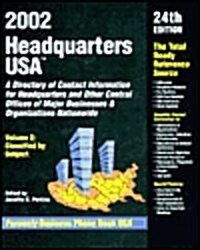 Headquarters USA: A Directory of Contact Information for Headquarters & Other Central of Major Businesses & Organizations Nationwide (Hardcover)