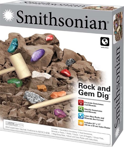 Smithsonian : 보석 캐기 Rock and Gem Dig