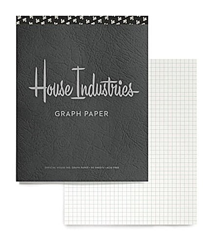 House Industries Graph Pad: 40 Acid-Free Sheets, Design Tips, Extra-Thick Backing Board (Other)