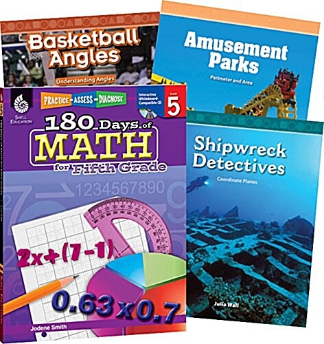 Learn-At-Home: Math Bundle Grade 5 (Paperback)