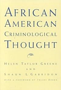 African American Criminological Thought (Paperback)