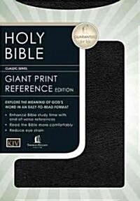 Holy Bible King James Version Personal Size Giant Print/Black Leather (Hardcover, Large Print)