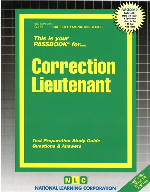 Correction Lieutenant, Volume 166 (Spiral)
