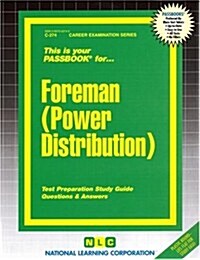 Foreman (Power Distribution): Passbooks Study Guide (Spiral)