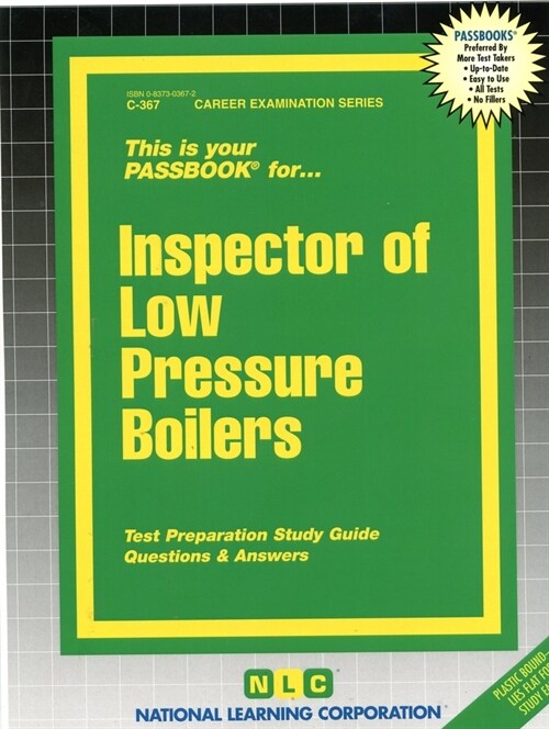 Inspector of Low Pressure Boilers: Volume 367 (Spiral)