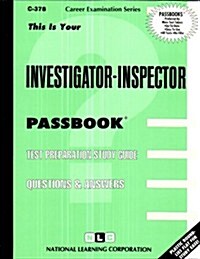 Investigator-Inspector: Passbooks Study Guide (Spiral)