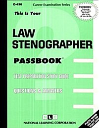 Law Stenographer: Passbooks Study Guide (Spiral)
