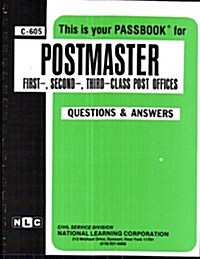 Postmaster, 1st, 2nd, 3rd Classes (U.S.P.S.): Passbooks Study Guide (Spiral)