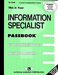 Information Specialist: Passbooks Study Guide (Spiral)