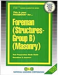 Foreman (Structures-Group B) (Masonry) (Paperback)