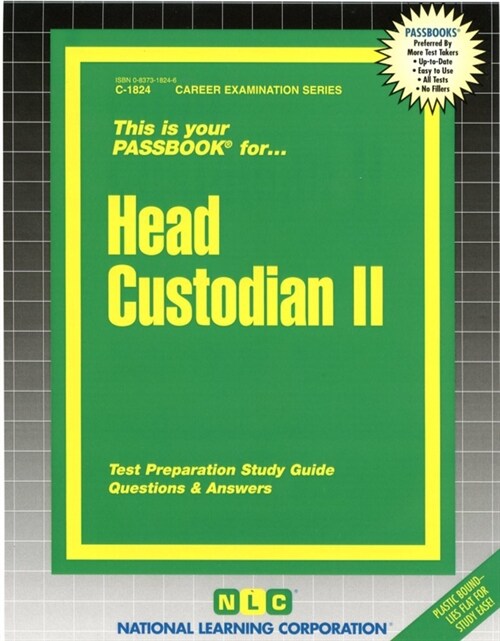 Head Custodian II, Volume 1824 (Spiral)